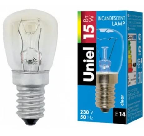 Лампа для холодильников и вытяжек E14 40W 25*80 IL-F25-CL-40/E14 UNIEL