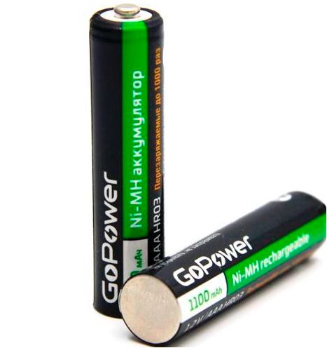 Аккумулятор GOPOWER  AAA, HR03 (1100 mAh)  2BL