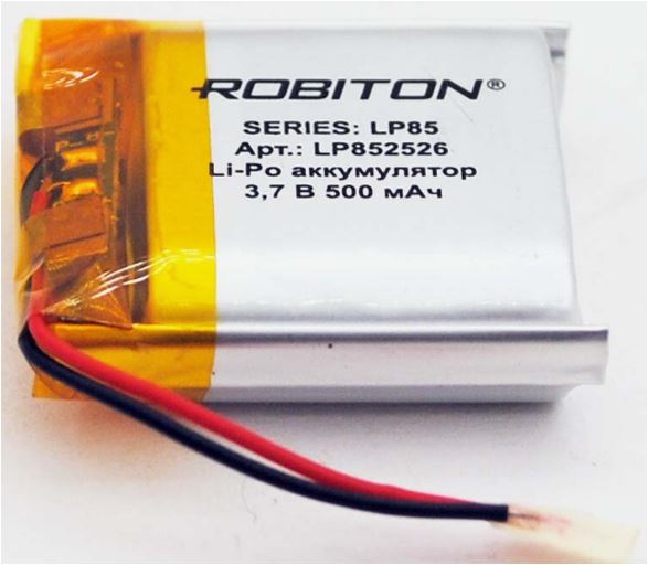 Аккумулятор Li-Pol GOPOWER LP852526  PK1 3.7V(500 mAh)