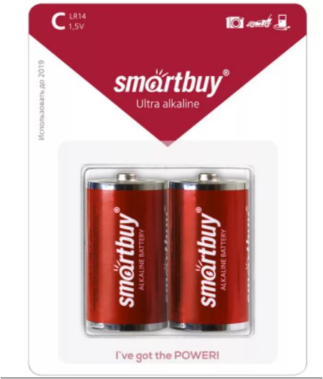 SMART BUY ULTRA ALKALINE LR14, 14C, SR2, 343, C 2BL (2) (20) 27