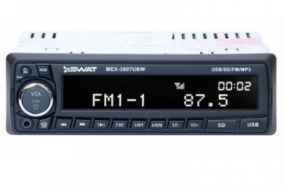 Автомагнитола SWAT MEX-3007UBW (б/диск. медиаресивер 4*50Вт MP3. USB. SD. память на 18Fm
