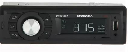 Автомагнитола SOUNDMAX SM-CCR3056F 1DIN 4*40Вт