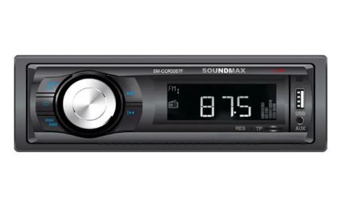 Автомагнитола SOUNDMAX SM-CCR3057F 1DIN 4*40Вт