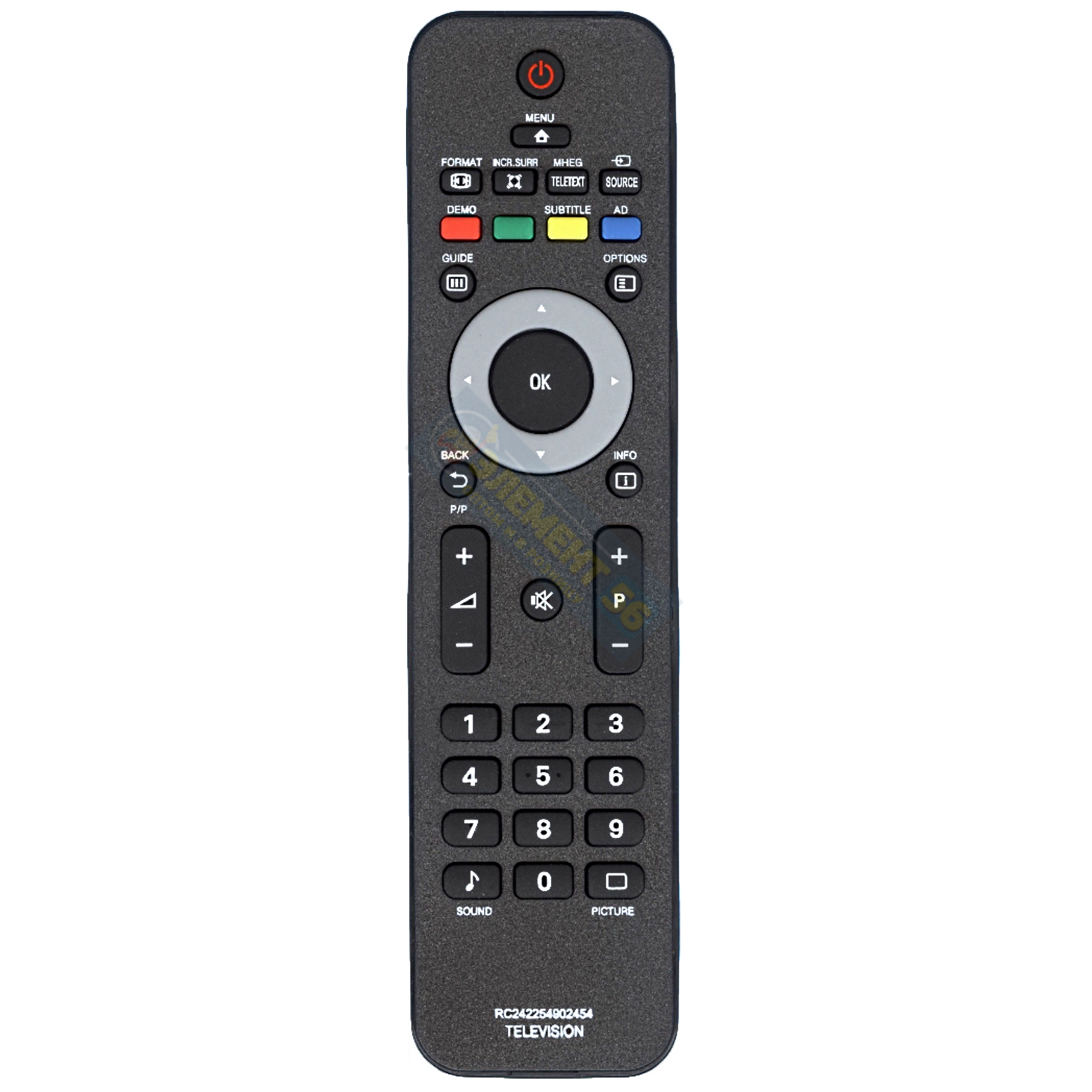 Пульт для телевизора PHILIPS 2422 549 02454 (RC4747/01) [HPH178] тех пак