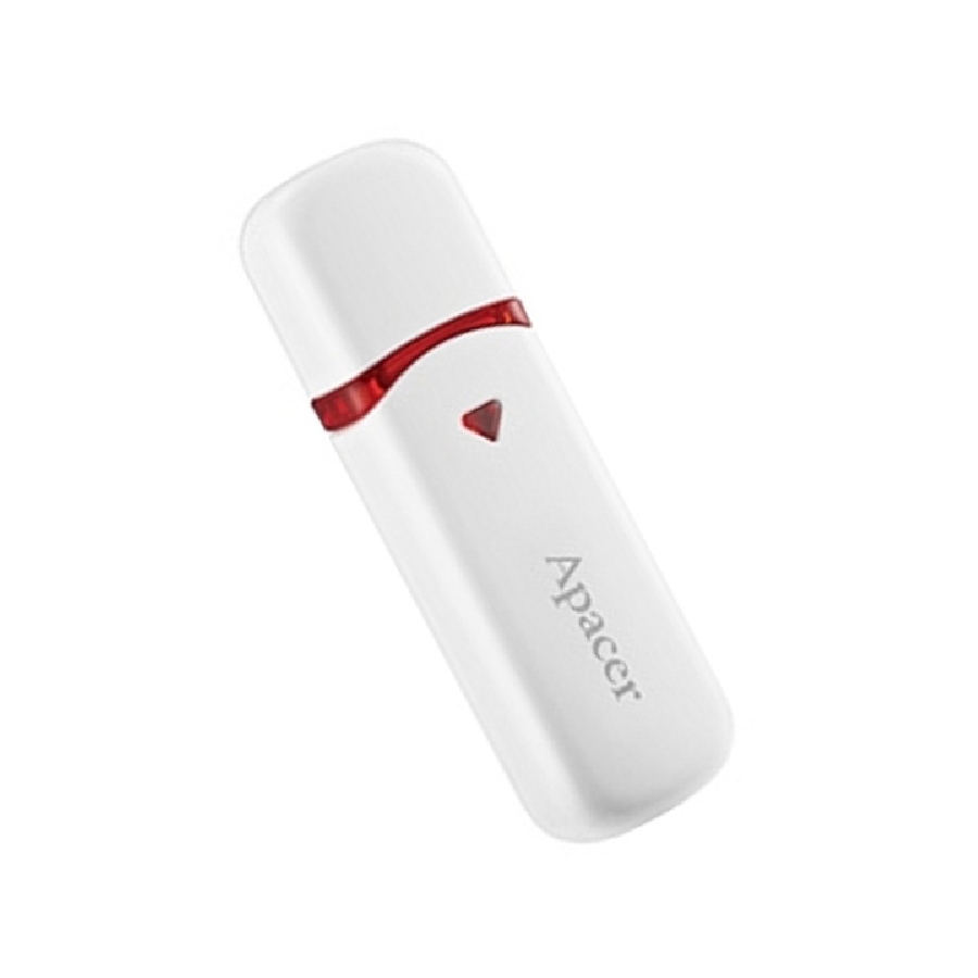 Флеш-карта APACER 32GB AH333 белая с колпачком USB 2.0 AP32GAH333W-1