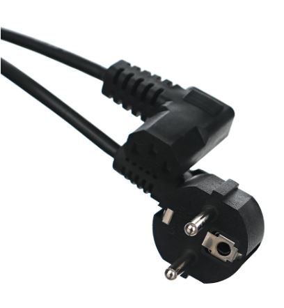 Кабель питания GOPOVER  1.8м CEE 7/7-IEC 320 C5 ПВХ 0,75мм евровилка угловой