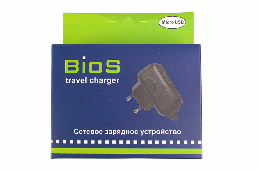 СЗУ BIOS для mini USB 650mAh черное