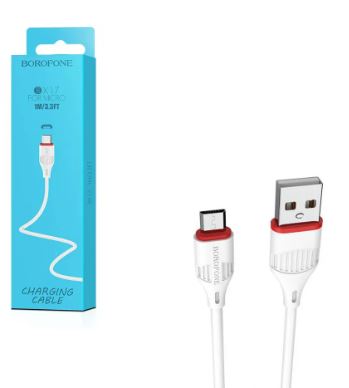 Кабель BOROFONE BX17  micro USB 1,0м белый
