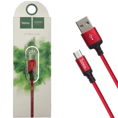 Кабель Hoco X14 Micro красный 2 м