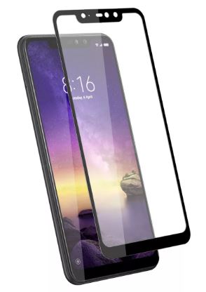 Защитное стекло для Xiaomi Redmi Note 6 Pro черное техпак  Full Glass