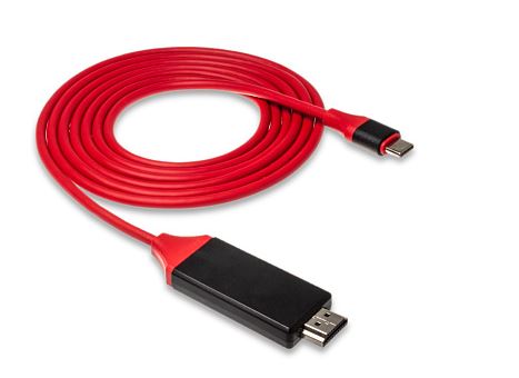 Кабель HDMI 2.0м WALKER TYPE-C без питания USB