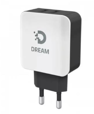 СЗУ DREAM 2USB PA7 2A бел/черный