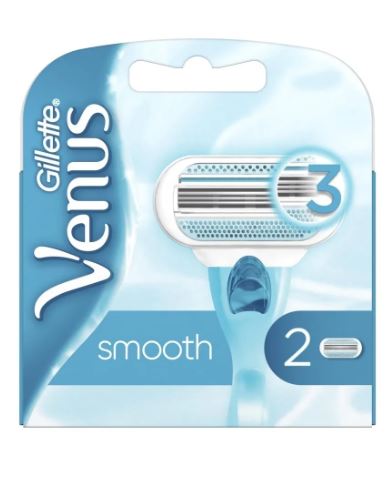 GILLETTE VENUS Smooth сменные кассеты 3 лезв. 2шт.