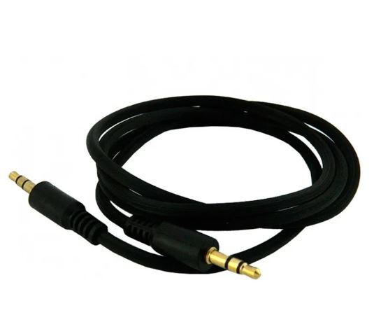 Кабель AUX  Walker  WCA -082 3.5JACK 1.0м рифленый черный