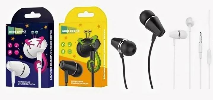 Наушники MORE CHOICE G31S вкладыши канального типа с микрофоном