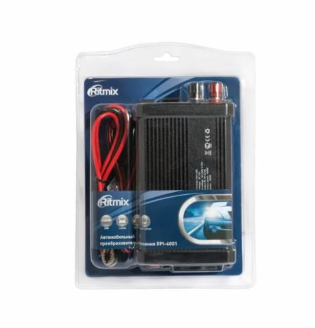 Автомобильный инвертор RITMIX RPI-4001 12V-220V 400W розетка+USB