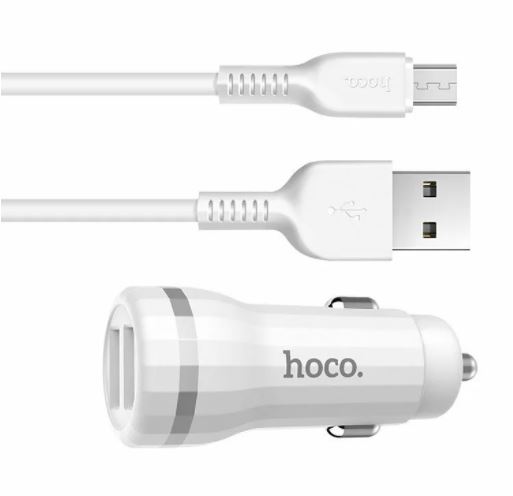 АЗУ  2 USB Hoco Z27 2,4А MicroUSB