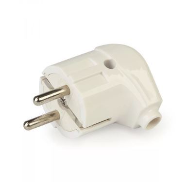 Вилка с/з SMART BUY 16A 250B (АБС-пластик, угловая) SBE-16-P02
