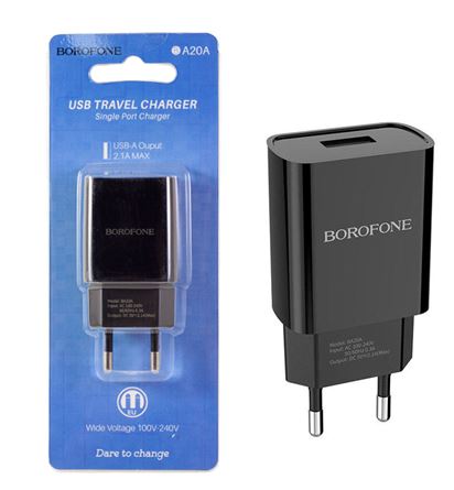 СЗУ BOROFONE BA20A  1 USB 2.1A