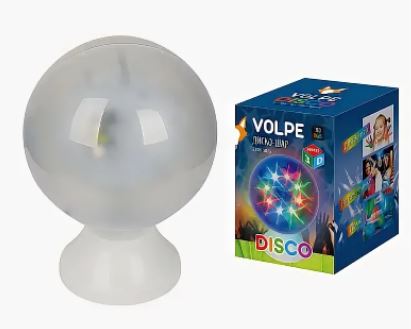 Светильник-проектор VOLPE Disco 3D ULI-Q307 d=15см авторежим  RGB 220V
