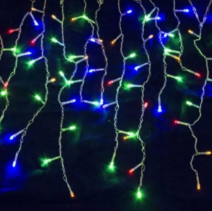Гирлянда бахрома ECOLA 80 светодиодов led 3 м 8 режимов N2RV03ELC