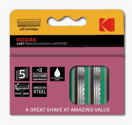 KODAK LADY Razor 5 сменные кассеты 5 лезв. 3шт.