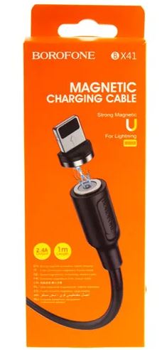 Кабель BOROFONE BX41  Apple 8-pin магнит. 1,2м