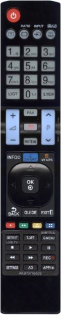 Пульт для телевизора LG AKB73756502 (AKB73756504) тех пак