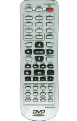 Пульт для DVD плеера MYSTERY MDV-734U/727U/728U/729U/6100/MDV-838UH DVD