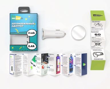 АЗУ 1 USB 2.4A MORE CHOICE AC22QC черный