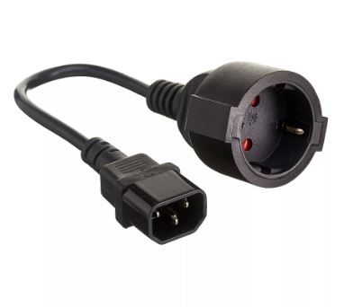 Кабель-переходник VCOM IE-320 C14 UPS-розетка 0,15м  CE002-CU0.75