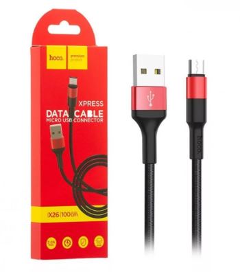 Кабель Hoco X26 Xpress MicroUSB 1.0м