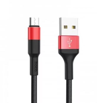 Кабель Hoco X26  Xpress  MicroUSB 1м 2,0A черно-красный