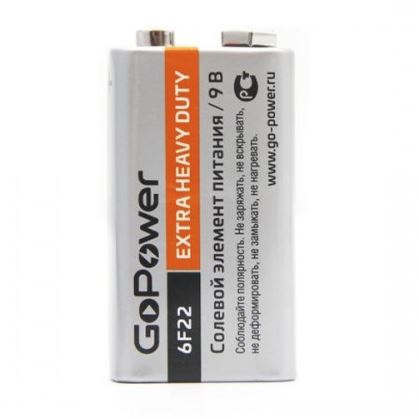 GOPOWER (КРОНА-СОЛЕВАЯ) БЕЗ БЛИСТЕРА 6F22S, 1604, 6F22, 6R61, NEDA 1604. 25