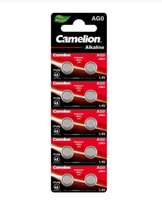 CAMELION AG0, G0, 179, 379, LR63, LR521, SR521W (10) (100) 23