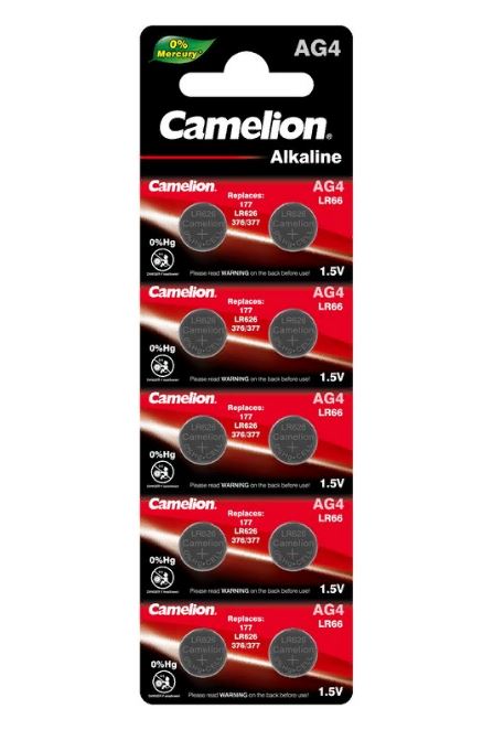 CAMELION AG4, G4, 177, 377, LR626, LR66, SR626SW (10) (100) 26-27