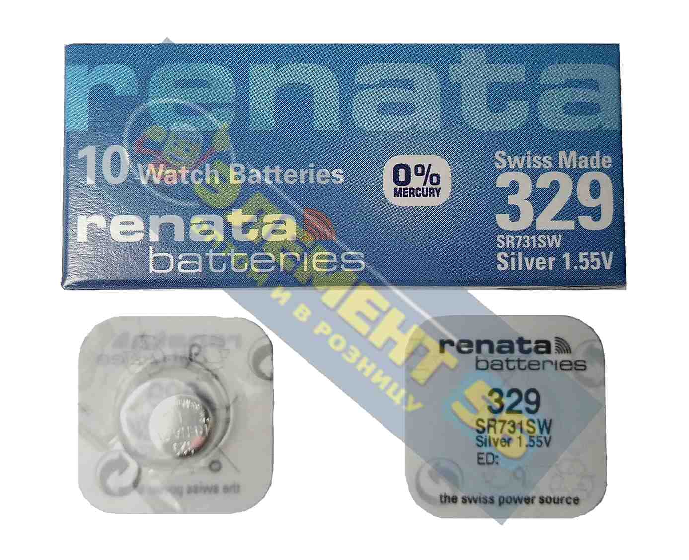 RENATA 329, SR731SW, RW300, V329 (1) (10) (100) 24