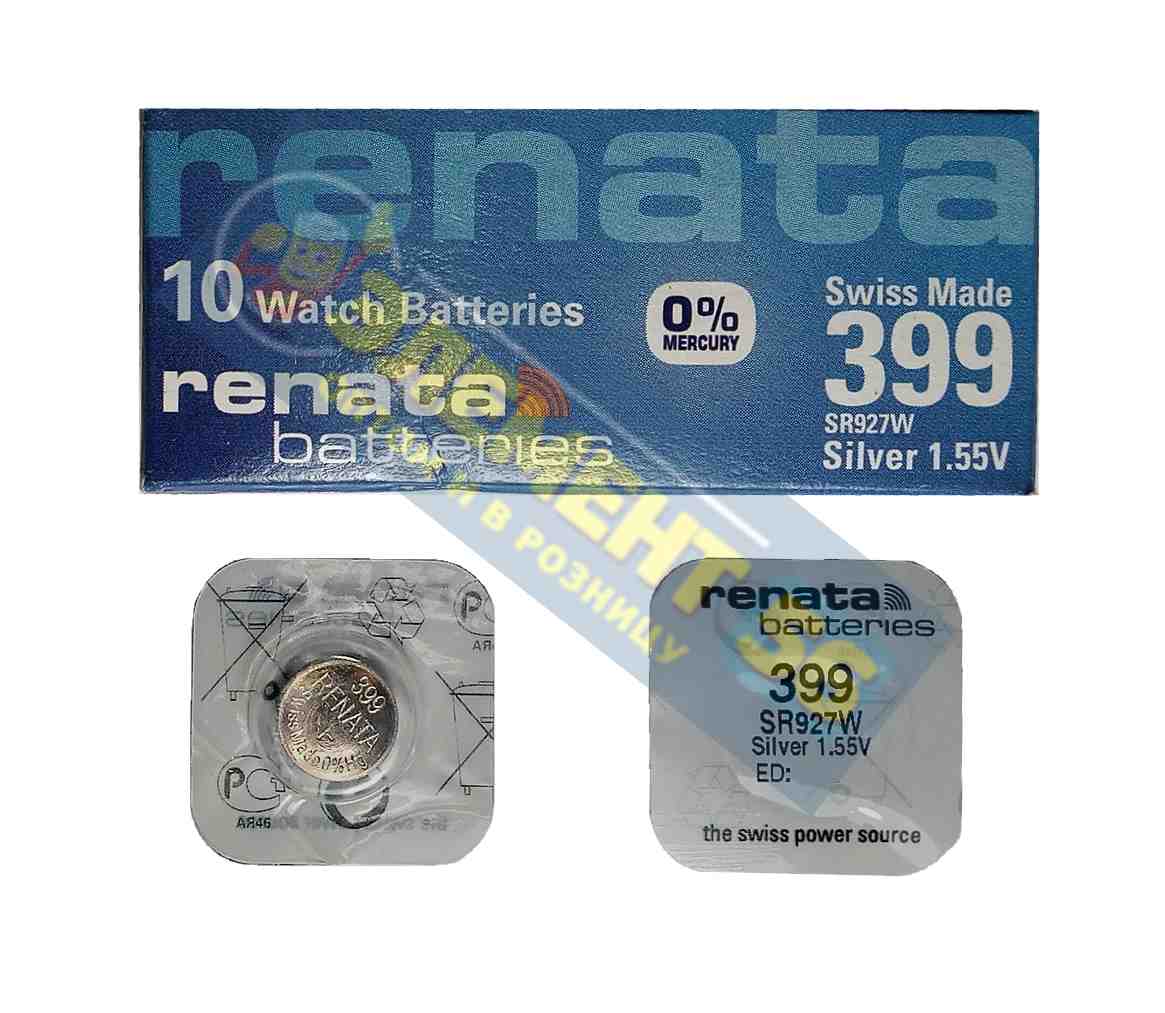 RENATA 399, 395, SR927SW, SR927W, AG7, G7, 195, LR57, SR57, RW313, LR57, SB-BP/EP (1) (10) (100)