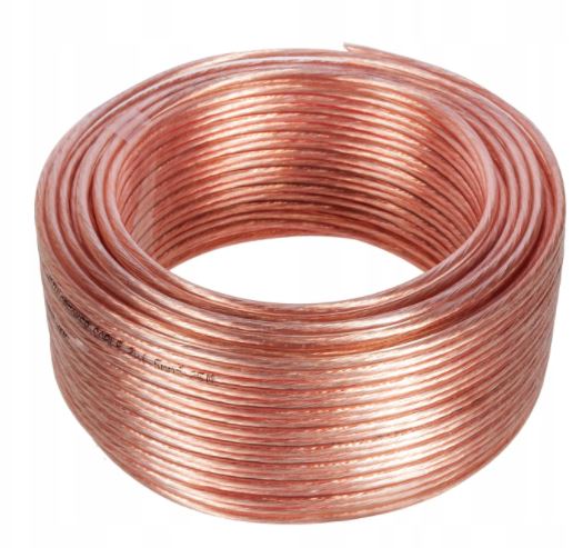 Кабель акустический  2*0,5 прозрачный SPEAKER WIRE (50M)