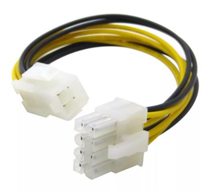 Переходник ATX 4 pin (F)  - ATX 8 pin (M)