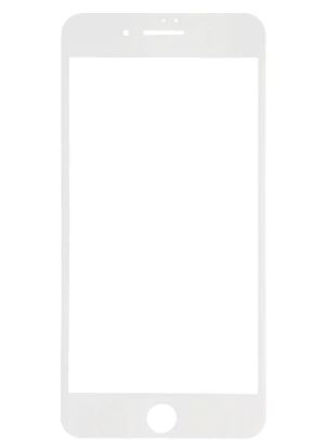 Защитное стекло для iiPhone 6/6S  6D с рамкой матовое белое техпак