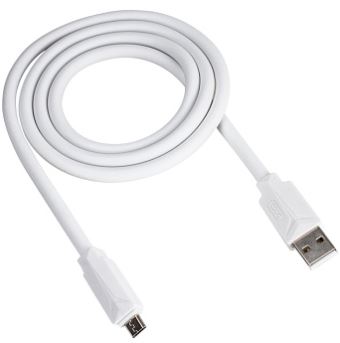 Кабель XO NB-232 MicroUSB(M) - USB (M) 1м 2.4A  белый