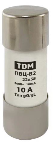 Предохранитель (Плавкая вставка) TDM ПВЦ-В2 500В 10А SQ0729-0027