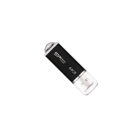 Флеш-карта SILICON POWER 64GB Ultima II черный брелок 2.0 SP064GBUF2M01V1K