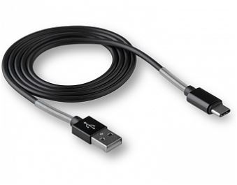 Кабель WALKER C720 Type-C(M) - USB (M) 1м 2.4A черный