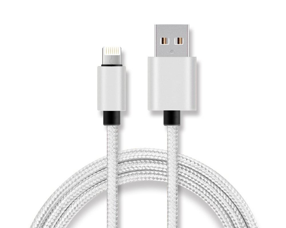 Кабель для Iphone 5+6 (тряпочный 056)