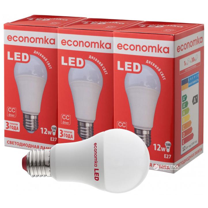 Лампа ЭКОНОМКА LED 11Вт A60 E27 3000K теплый свет