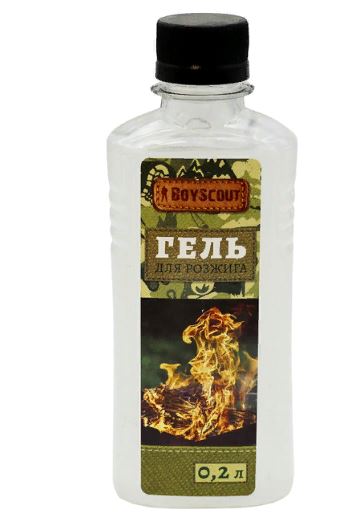 Гель для розжига 0,2л BOYSCOUT
