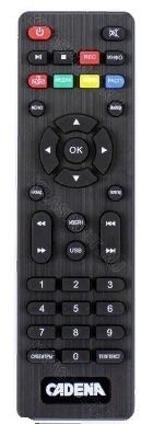 Пульт для приставки CADENA RC1631IR 1811 VAR1 (CDT-1652S) DVB-T2 тех пак