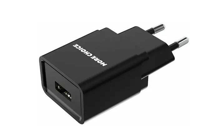 СЗУ MORE choice NC-33  1.0А 1USB  Капитан ток черный